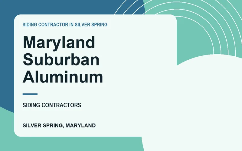 Maryland Suburban Aluminum in Silver Spring, Maryland