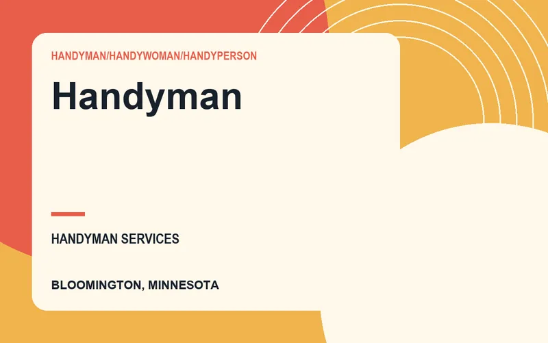 Handyman in Bloomington, Minnesota