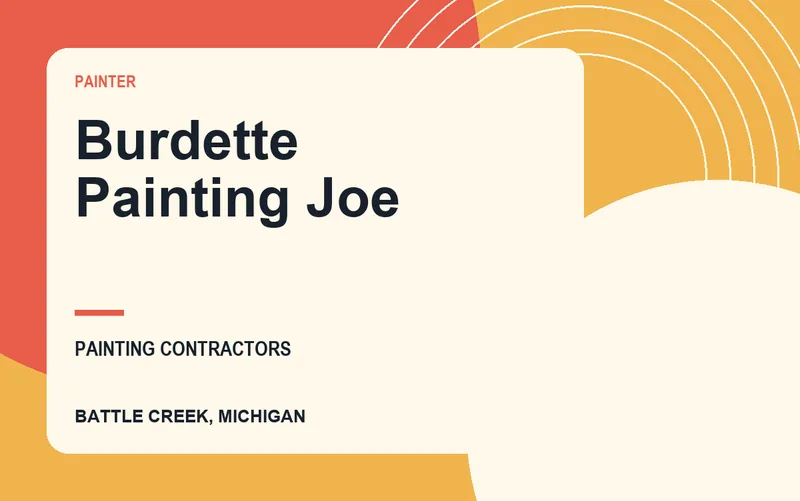 Burdette Painting Joe in Battle Creek, Michigan