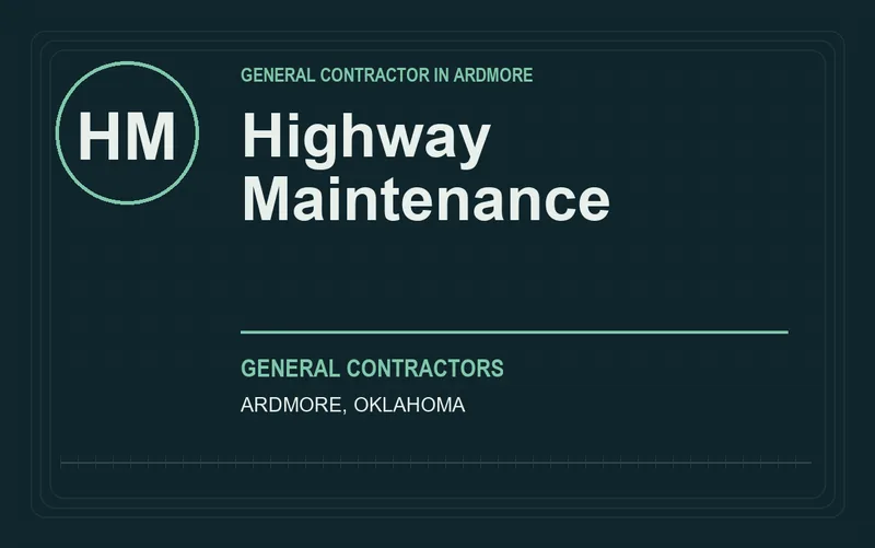 Highway Maintenance in Ardmore, Oklahoma