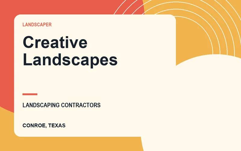 Creative Landscapes in Conroe, Texas