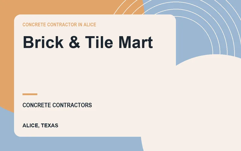 Brick & Tile Mart in Alice, Texas