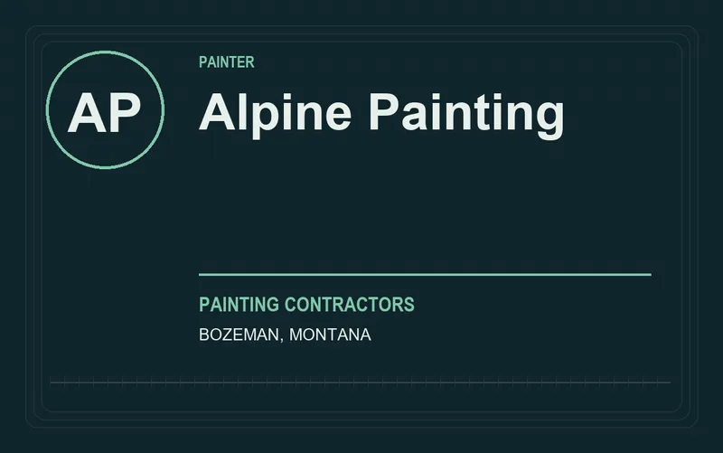 Alpine Painting in Bozeman, Montana