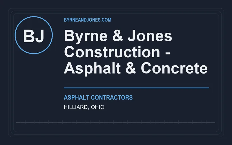 Byrne & Jones Construction - Asphalt & Concrete in Hilliard, Ohio