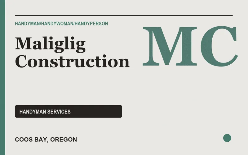 Maliglig Construction in Coos Bay, Oregon