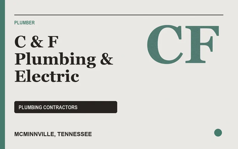 C & F Plumbing & Electric in McMinnville, Tennessee