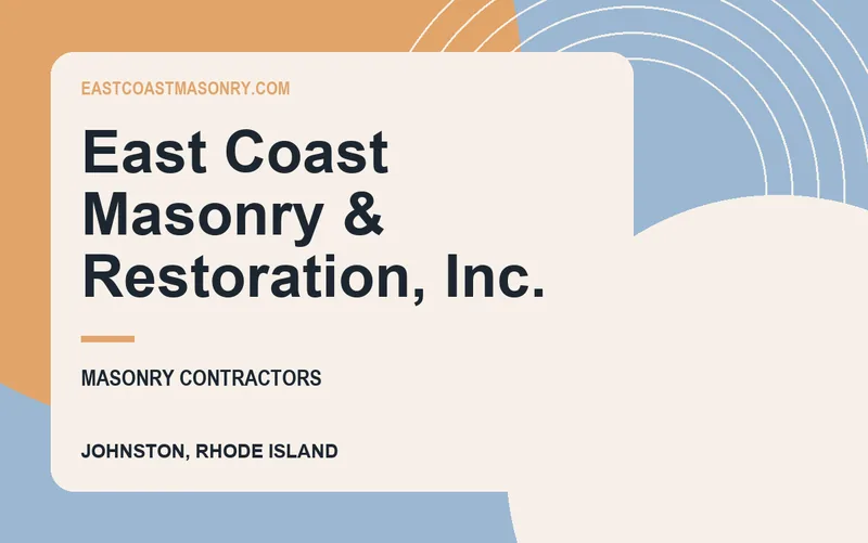 East Coast Masonry & Restoration, Inc. in Johnston, Rhode Island