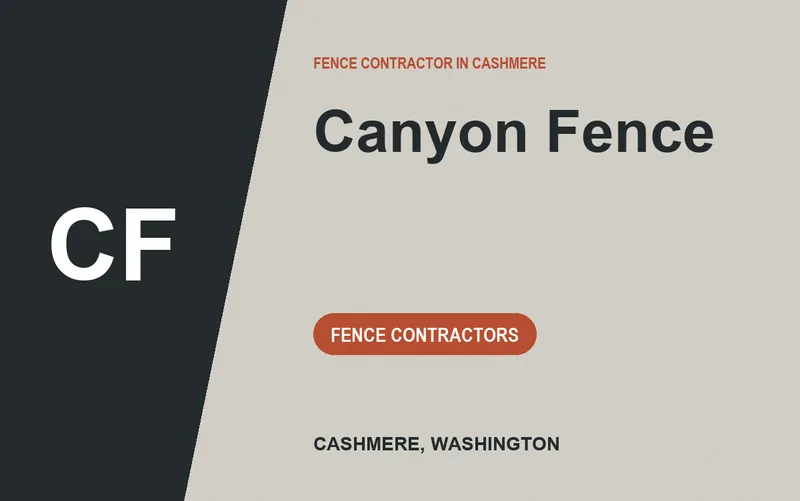 Canyon Fence in Cashmere, Washington