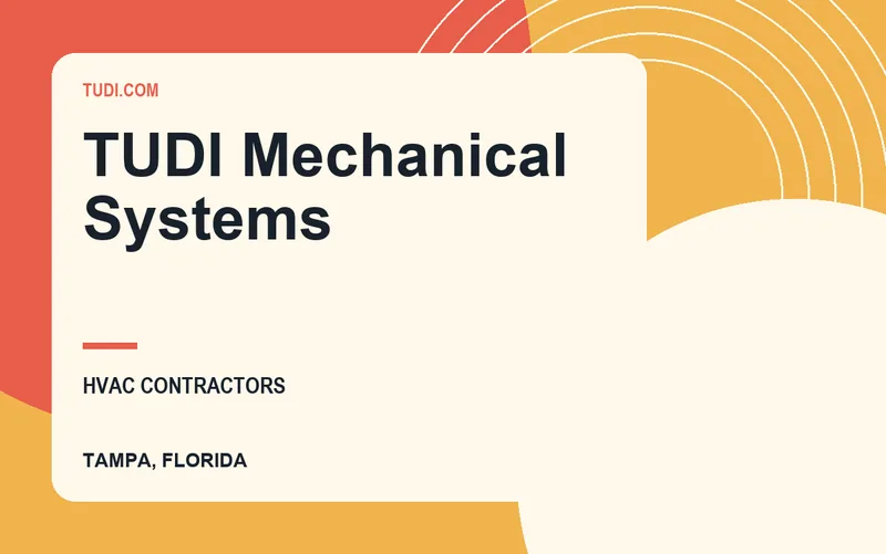 TUDI Mechanical Systems in Tampa, Florida