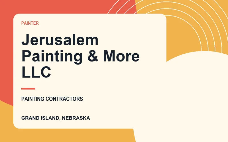 Jerusalem Painting & More LLC in Grand Island, Nebraska