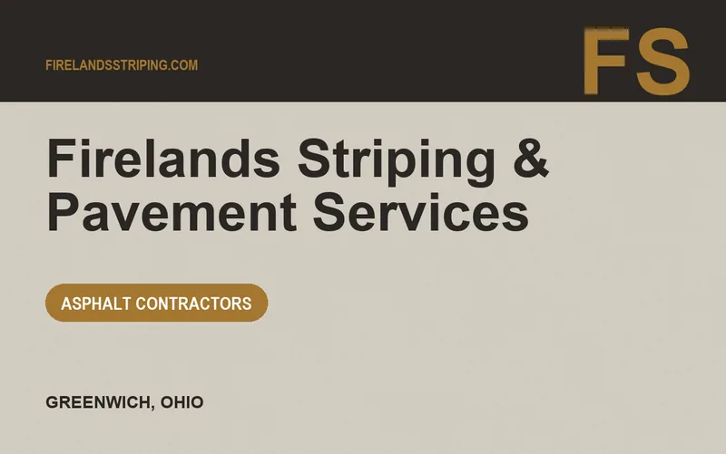 Firelands Striping & Pavement Services in Greenwich, Ohio