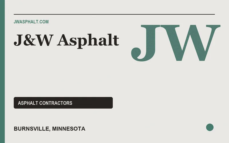 J&W Asphalt in Burnsville, Minnesota