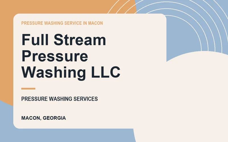 Full Stream Pressure Washing LLC in Macon, Georgia