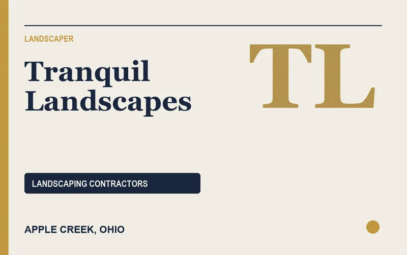 Tranquil Landscapes in Apple Creek, Ohio