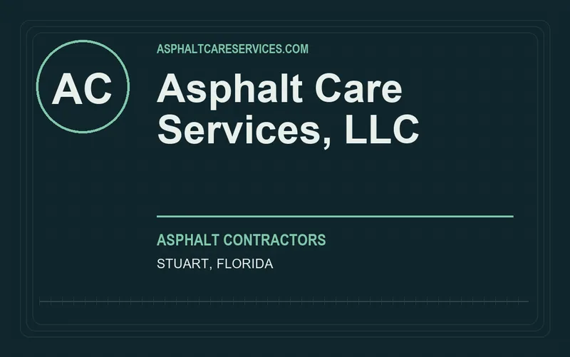 Asphalt Care Services, LLC in Stuart, Florida