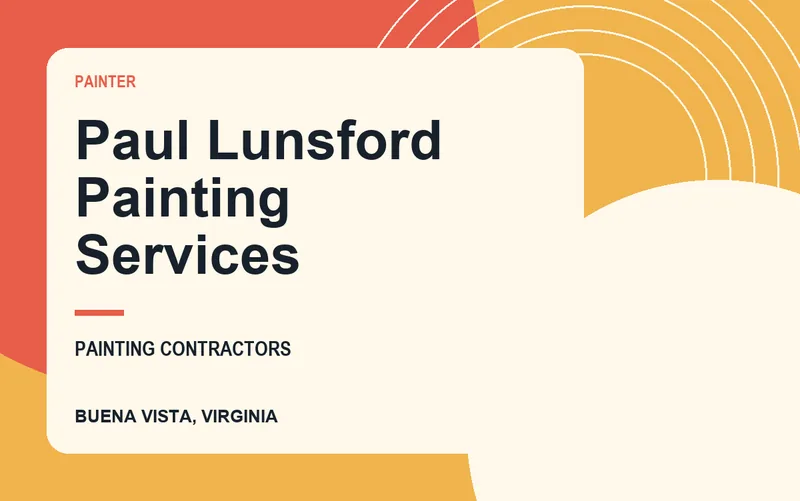 Paul Lunsford Painting Services in Buena Vista, Virginia
