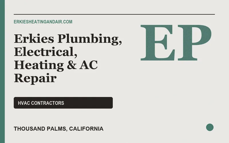 Erkies Plumbing, Electrical, Heating & AC Repair in Thousand Palms, California