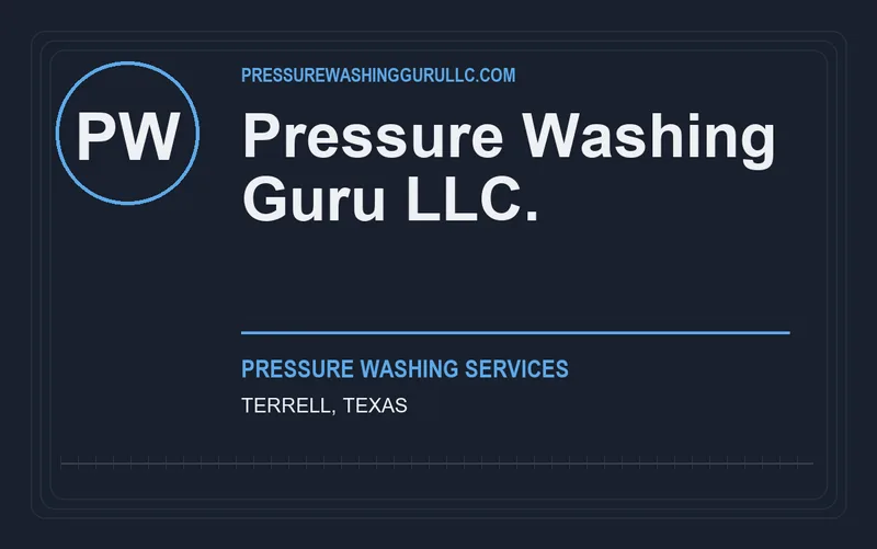 Pressure Washing Guru LLC. in Terrell, Texas