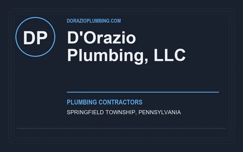 D'Orazio Plumbing, LLC in Springfield Township, Pennsylvania