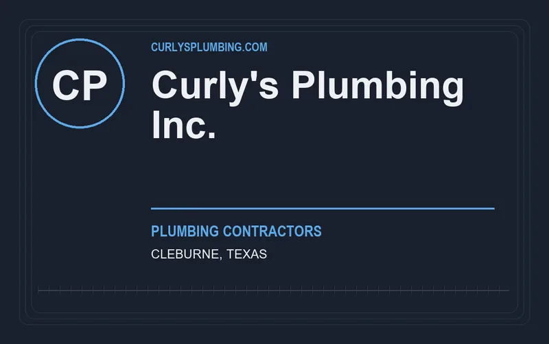 Curly's Plumbing Inc. in Cleburne, Texas