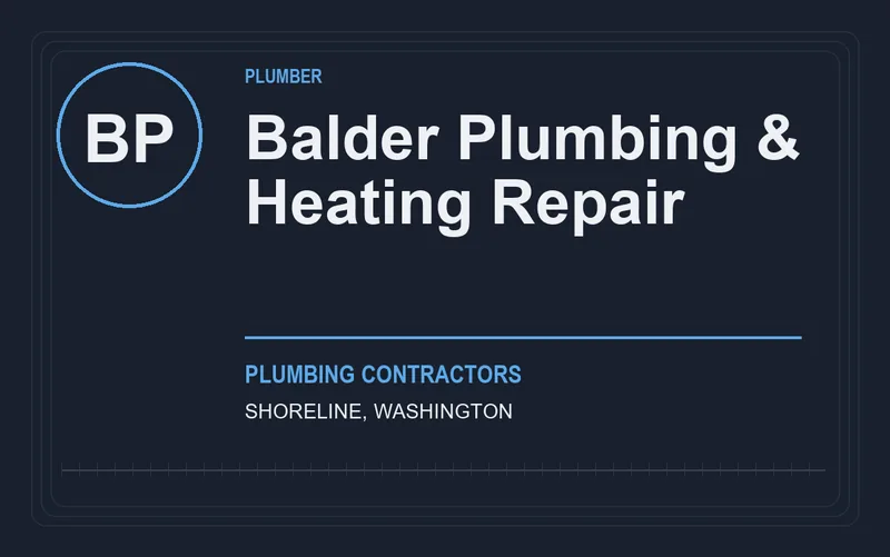 Balder Plumbing & Heating Repair in Shoreline, Washington