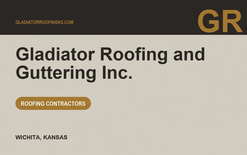 Gladiator Roofing and Guttering Inc. in Wichita, Kansas