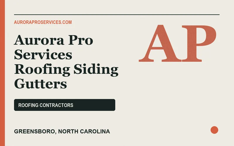 Aurora Pro Services Roofing Siding Gutters in Greensboro, North Carolina