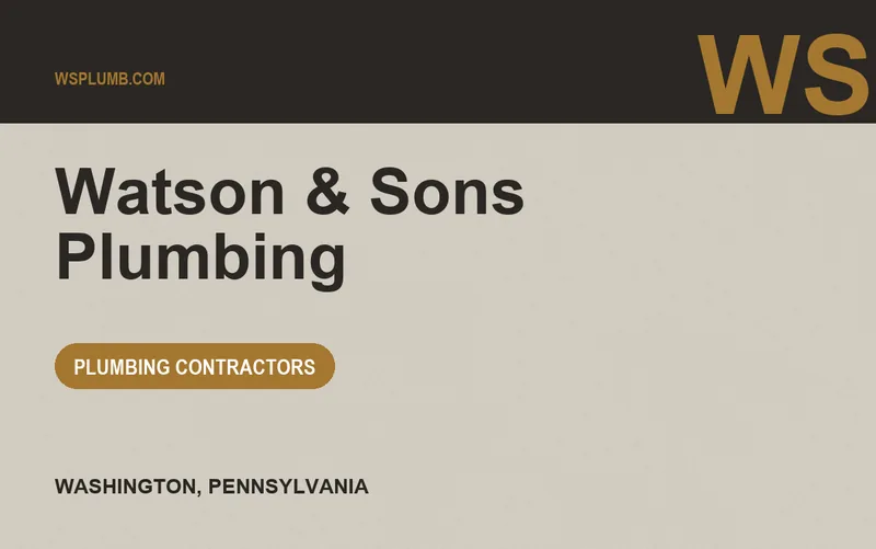 Watson & Sons Plumbing in Washington, Pennsylvania