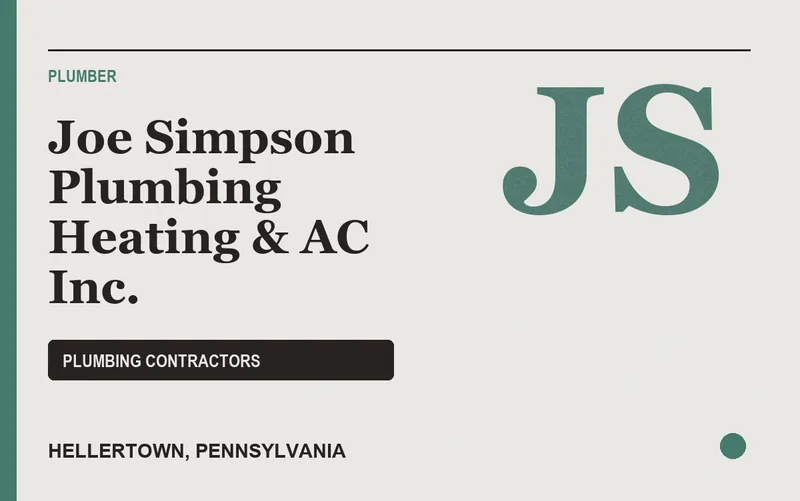 Joe Simpson Plumbing Heating & AC Inc. in Hellertown, Pennsylvania