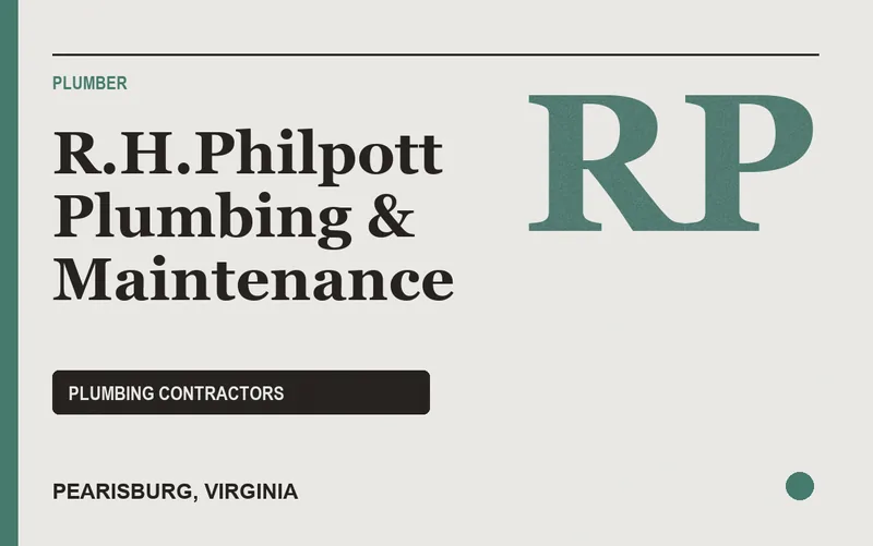 R.H.PHILPOTT PLUMBING & MAINTENANCE in Pearisburg, Virginia