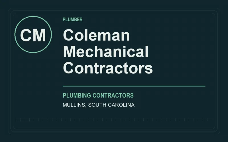 Coleman Mechanical Contractors in Mullins, South Carolina