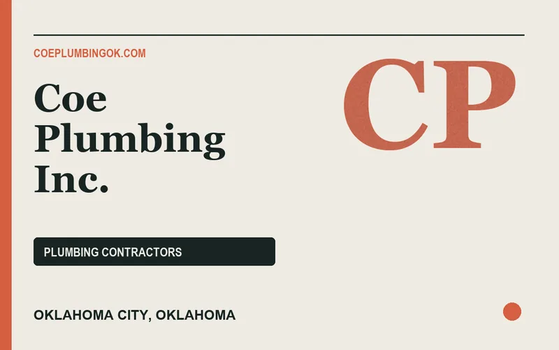 Coe Plumbing Inc. in Oklahoma City, Oklahoma