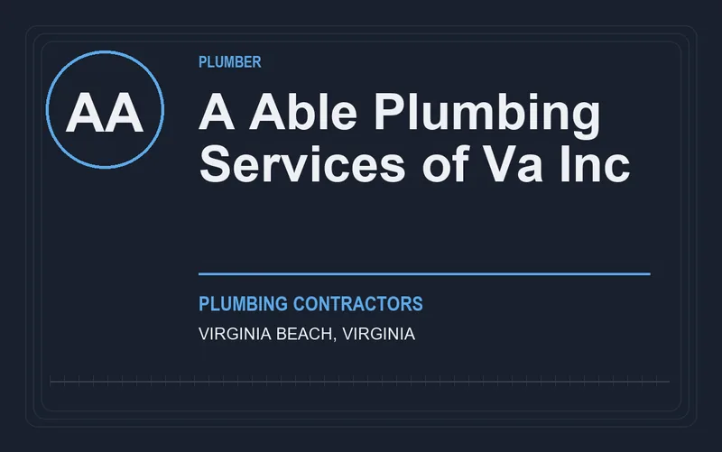 A Able Plumbing Services of Va Inc in Virginia Beach, Virginia