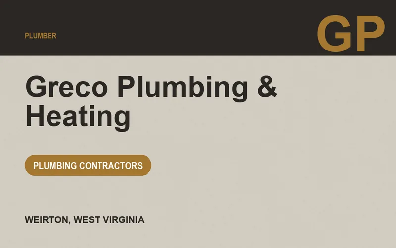 Greco Plumbing & Heating in Weirton, West Virginia