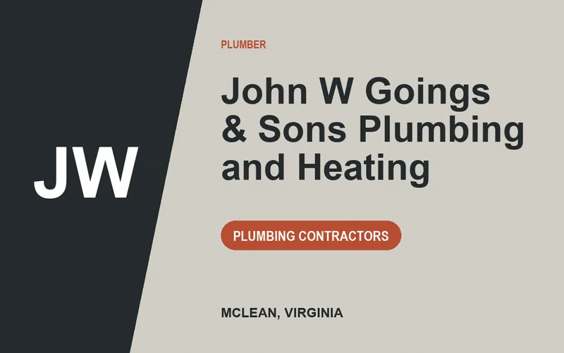John W Goings & Sons Plumbing and Heating in McLean, Virginia
