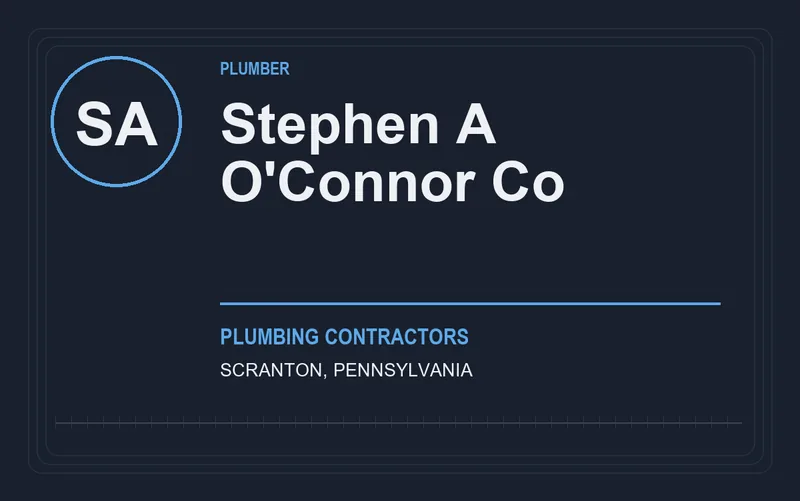 Stephen A O'Connor Co in Scranton, Pennsylvania