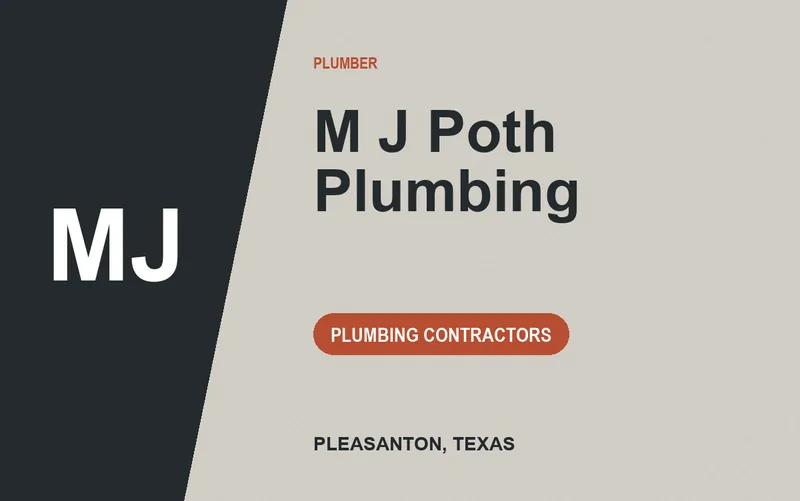 M J Poth Plumbing in Pleasanton, Texas