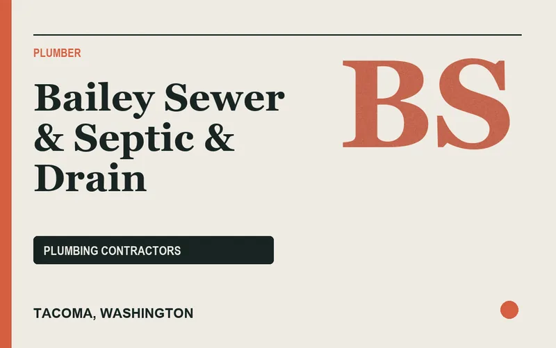 Bailey Sewer & Septic & Drain in Tacoma, Washington