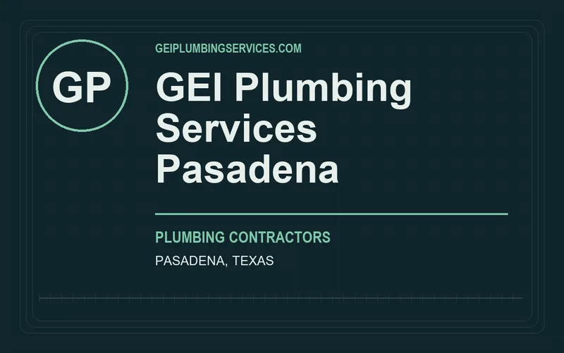GEI Plumbing Services Pasadena in Pasadena, Texas