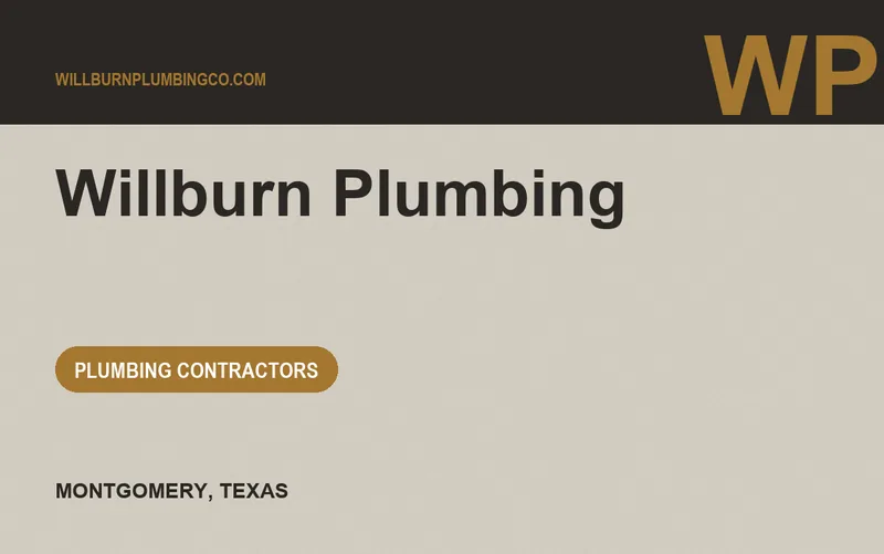 Willburn Plumbing in Montgomery, Texas