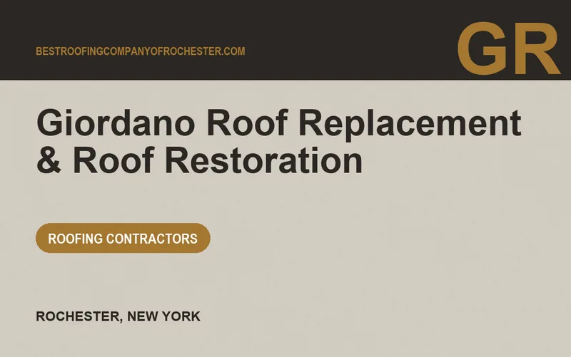 Giordano Roof Replacement & Roof Restoration in Rochester, New York