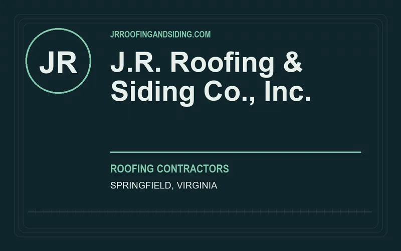 J.R. Roofing & Siding Co., Inc. in Springfield, Virginia