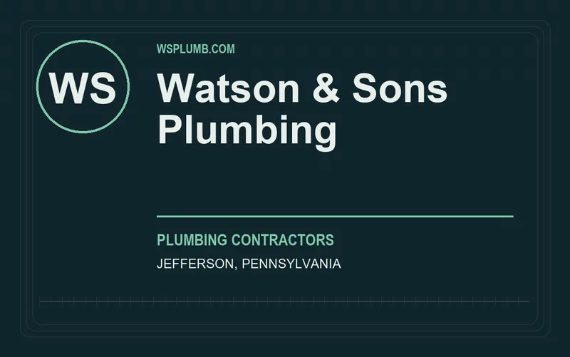 Watson & Sons Plumbing in Jefferson, Pennsylvania