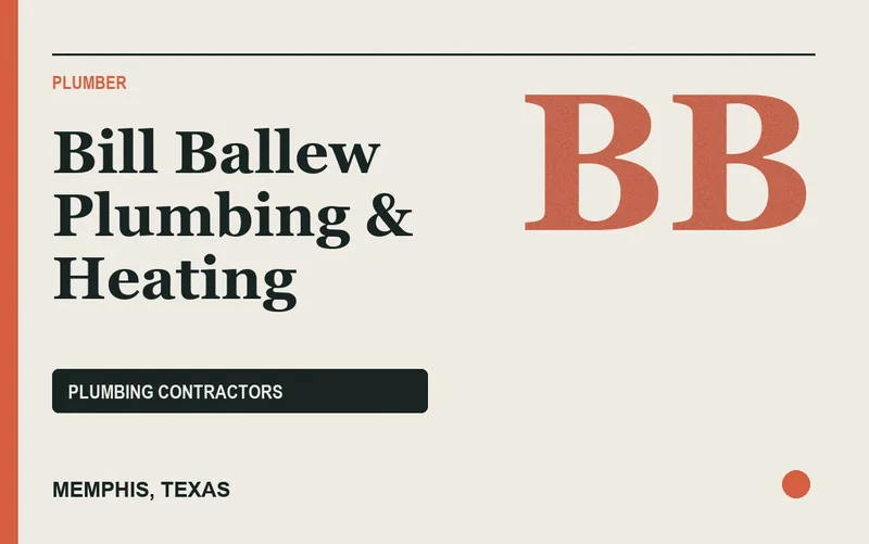 Bill Ballew Plumbing & Heating in Memphis, Texas