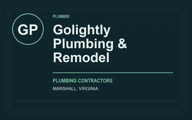 Golightly Plumbing & Remodel in Marshall, Virginia