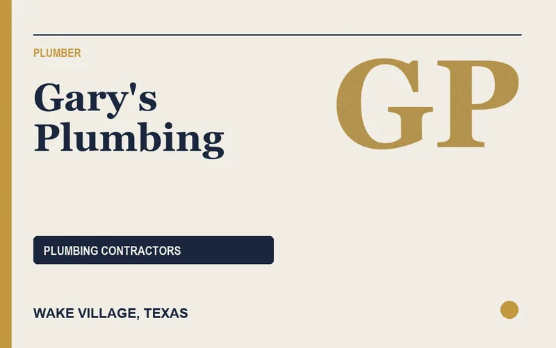 Gary's Plumbing in Wake Village, Texas