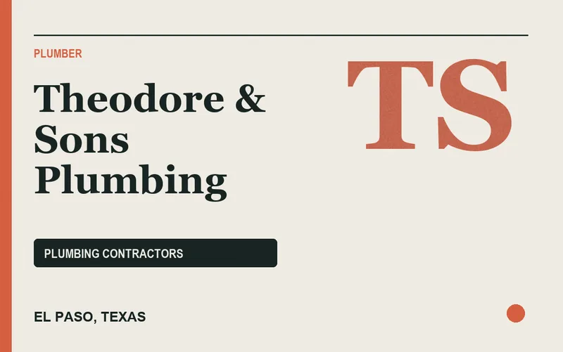 Theodore & Sons Plumbing in El Paso, Texas