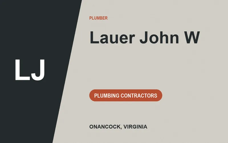 Lauer John W in Onancock, Virginia