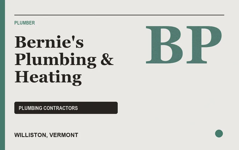 Bernie's Plumbing & Heating in Williston, Vermont