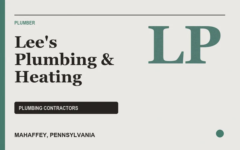 Lee's Plumbing & Heating in Mahaffey, Pennsylvania